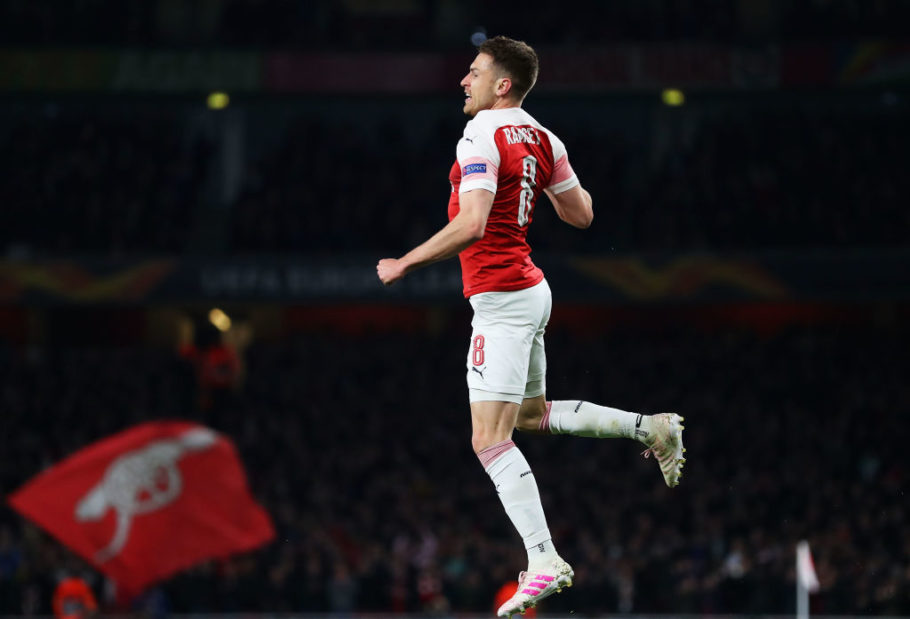 Fan Arsenal nhói lòng vì pha lập công của Ramsey_69285e720f041.jpeg
