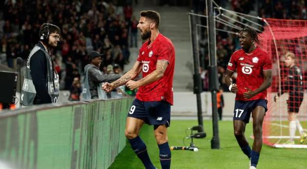 Giroud tỏa sáng phút cuối, Lille giành trọn 3 điểm trước Brann_6928356256175.jpeg