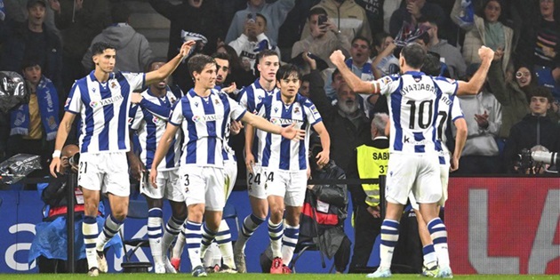 Thắng tưng bừng Midtjylland, Real Sociedad vào vòng 1/8 Europa League_69283b6f86987.jpeg
